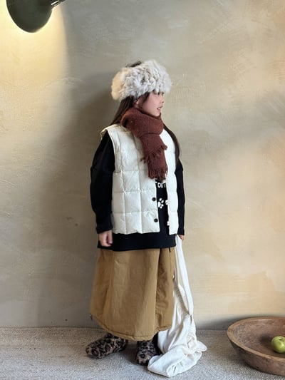 秋冬夾棉格子保暖背心4