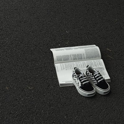 韓系百搭魔鬼氈滑板鞋4