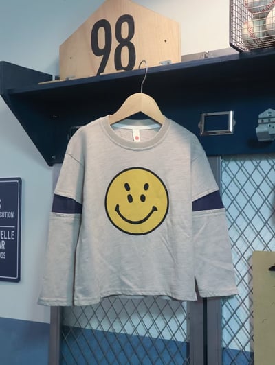 秋季日系笑臉上衣7