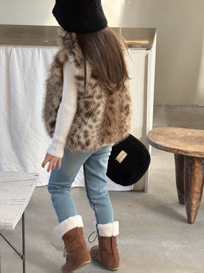 秋冬豹紋背心&加絨直筒褲4