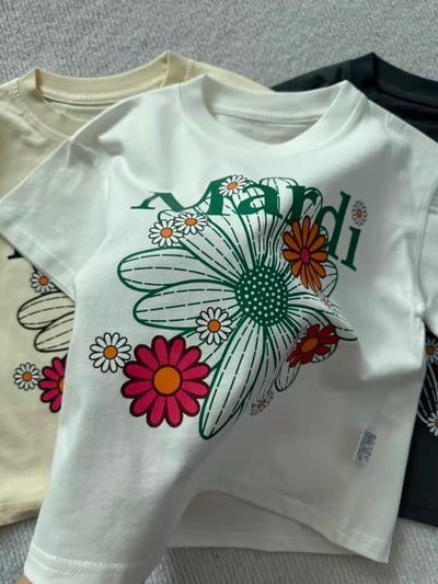 韓版M牌小雛菊純棉短Tee2