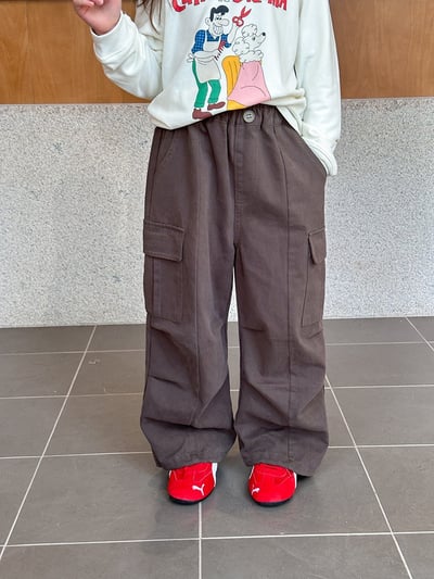 秋季水洗棉縮口工裝褲17