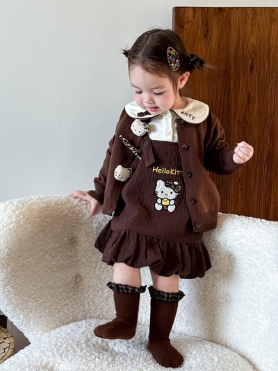 Kitty花苞吊帶裙/娃娃領上衣1