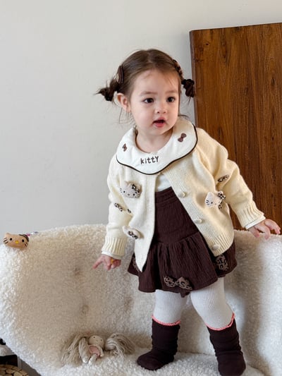 Kitty豹紋包屁裙/針織外套7
