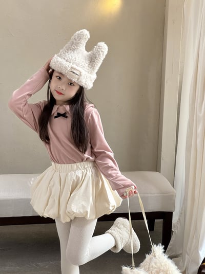 秋冬奧絨娃娃領上衣1