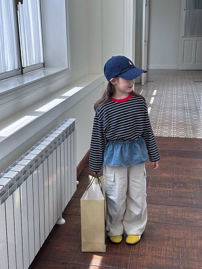 秋季水洗棉縮口工裝褲6