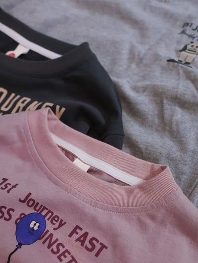 秋季日系字母小熊上衣11