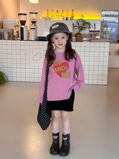 秋季刷色愛心字母上衣8