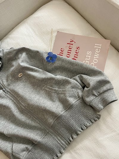 秋季花邊外套條紋褲兩件套裝10