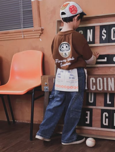 秋季日系假兩件不倒翁上衣7