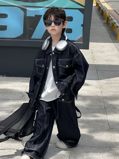 秋季休閒牛仔兩件式套裝1