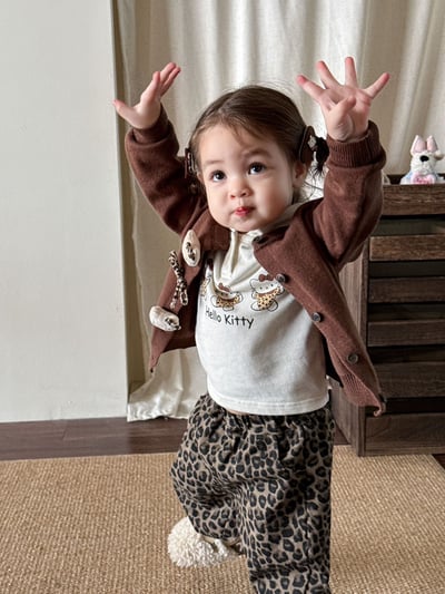 Kitty針織衫豹紋休閒褲6
