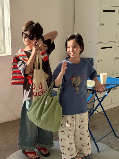 韓系愛心小狗寬鬆上衣7