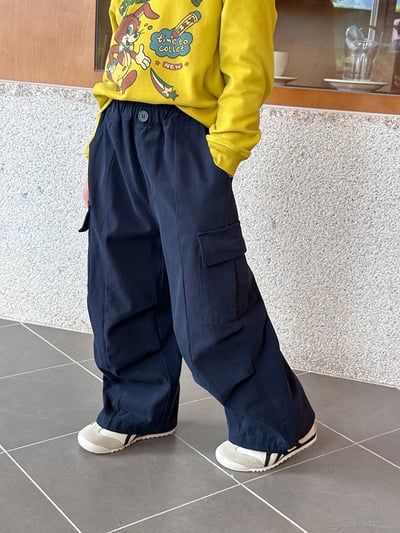 秋季水洗棉縮口工裝褲16