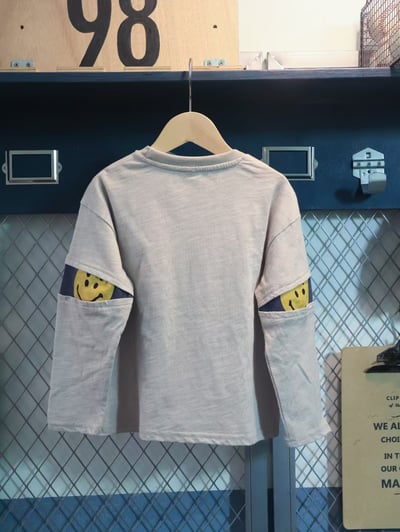 秋季日系笑臉上衣8