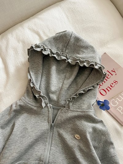 秋季花邊外套條紋褲兩件套裝9