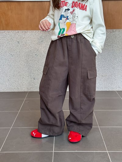 秋季水洗棉縮口工裝褲4