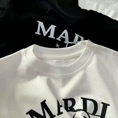 韓版M牌字母臘腸狗純棉短Tee6