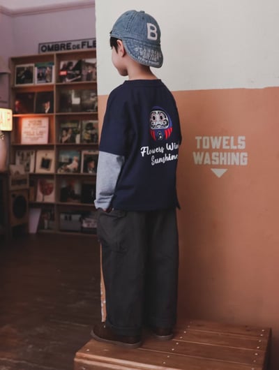 秋季日系大口袋工裝褲10