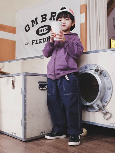 秋季日系繡章連帽外套5