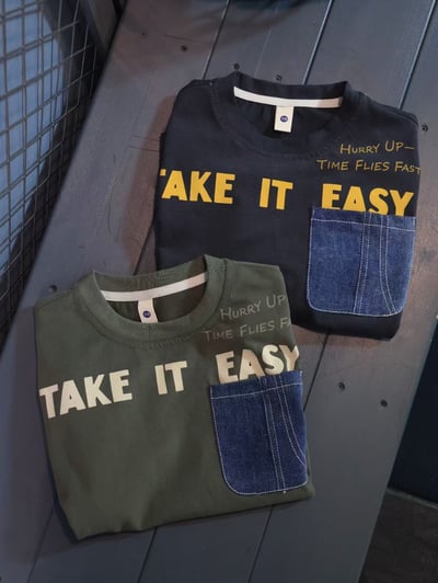 秋季日系牛仔口袋上衣2