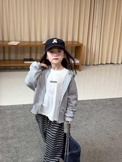 秋季花邊外套條紋褲兩件套裝6