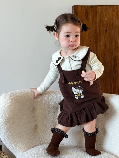 Kitty花苞吊帶裙/娃娃領上衣5