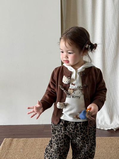 Kitty針織衫豹紋休閒褲10