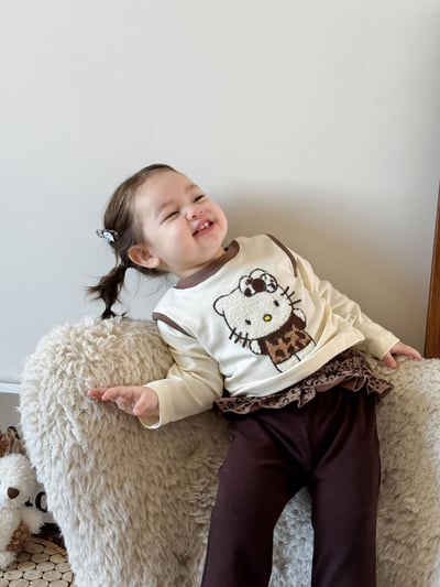 Kitty豹紋街上衣休閒褲6