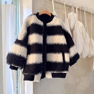 秋冬羊羔毛加厚外套&喇叭褲4