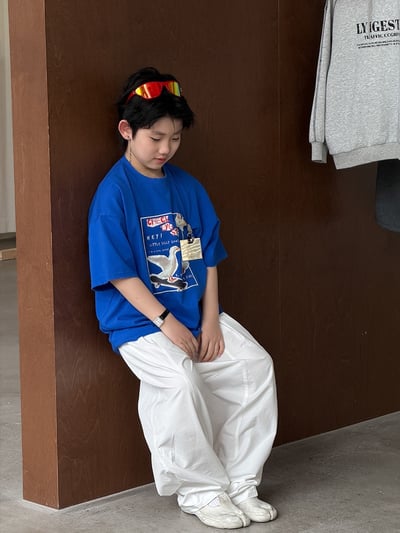 韓系超Q鴨子印花上衣4