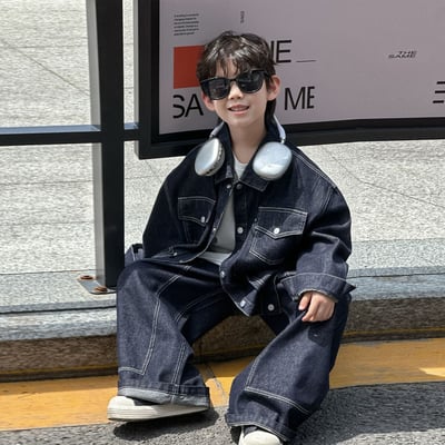 秋季休閒牛仔兩件式套裝4