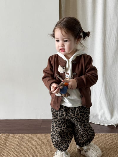 Kitty針織衫豹紋休閒褲4