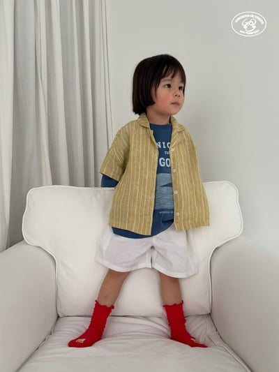 041613翻領直紋上衣(兩色)8