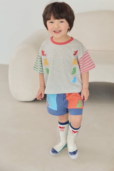 040807動物汽車條紋上衣(兩色)7