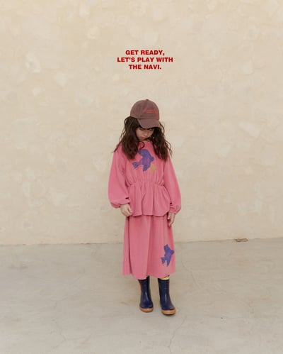 30036手繪小鳥裙(兩色)6