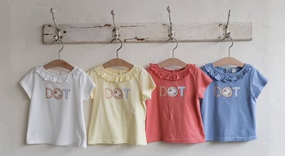 032335荷葉領圖樣上衣(四色)1