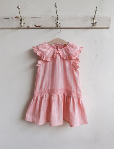 032343荷葉翻領連身裙(兩色)6