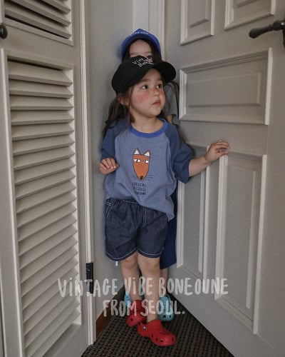 041738線條黑藍牛仔短褲10