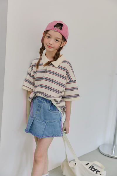 041033翻領條紋上衣(兩色)8