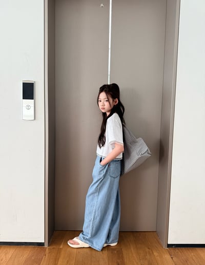 042152淺藍寬鬆牛仔褲4