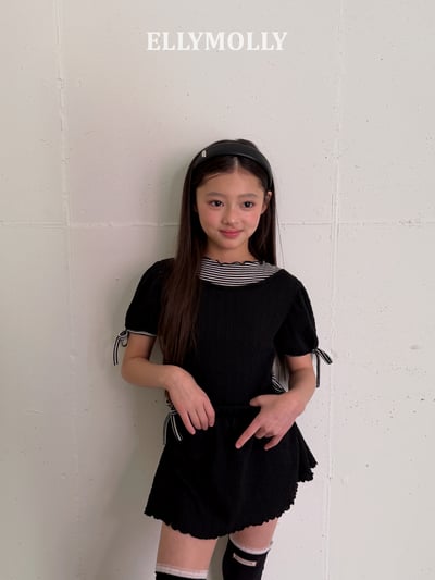 040765條紋綁帶袖上衣(兩色)9