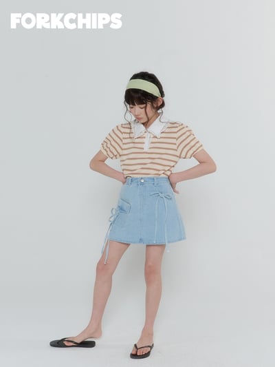 042041翻領條紋上衣(兩色)15