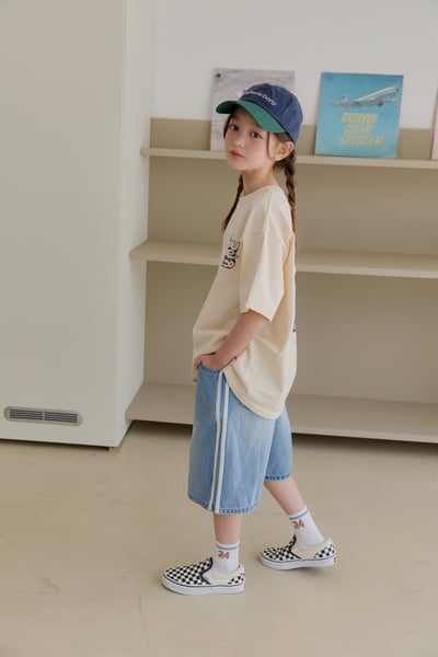 041008側邊線條牛仔短褲(兩色)11