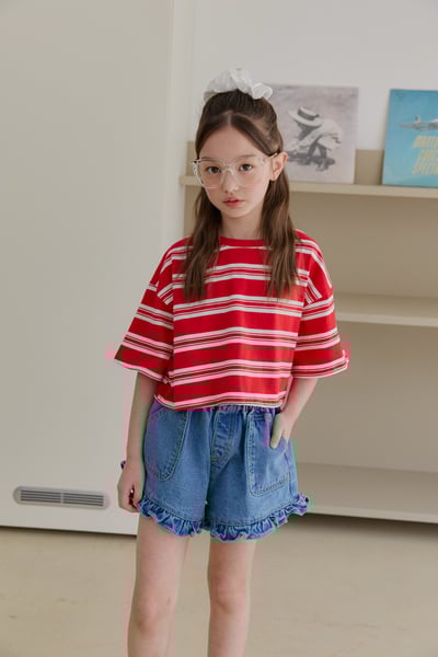 041018條紋短上衣(兩色)6