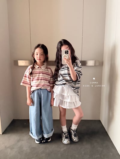 042110翻領條紋上衣(兩色)1