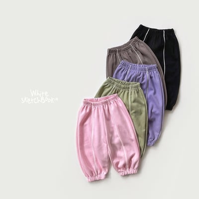 42917線條束口褲(五色)1