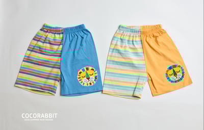 041302獅子條紋袖短褲(兩色)1