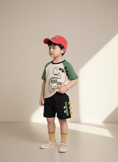 042344恐龍短褲(四色)5