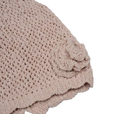 042063玫瑰針織帽(五色)4